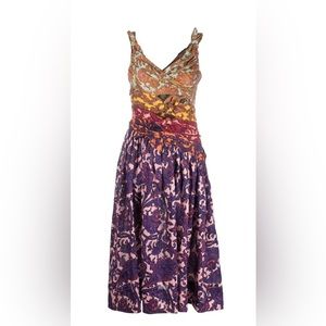 Zimmerman Tiggy Bow Print Midi Dress NWT, US 6 (Zimmerman size 2)